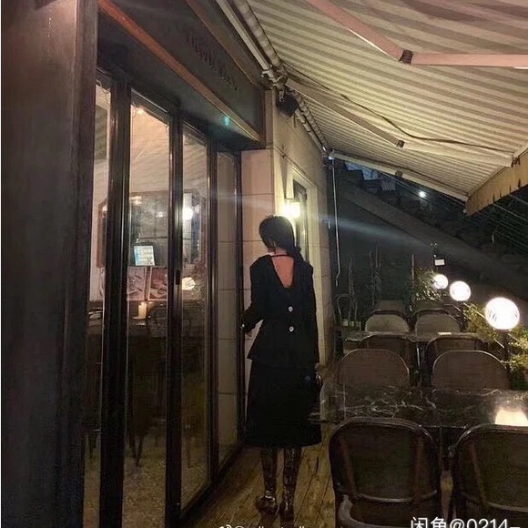 Designer Double-faced V-neck Wool Blazer Suit Jacket - Picture 2 of 5